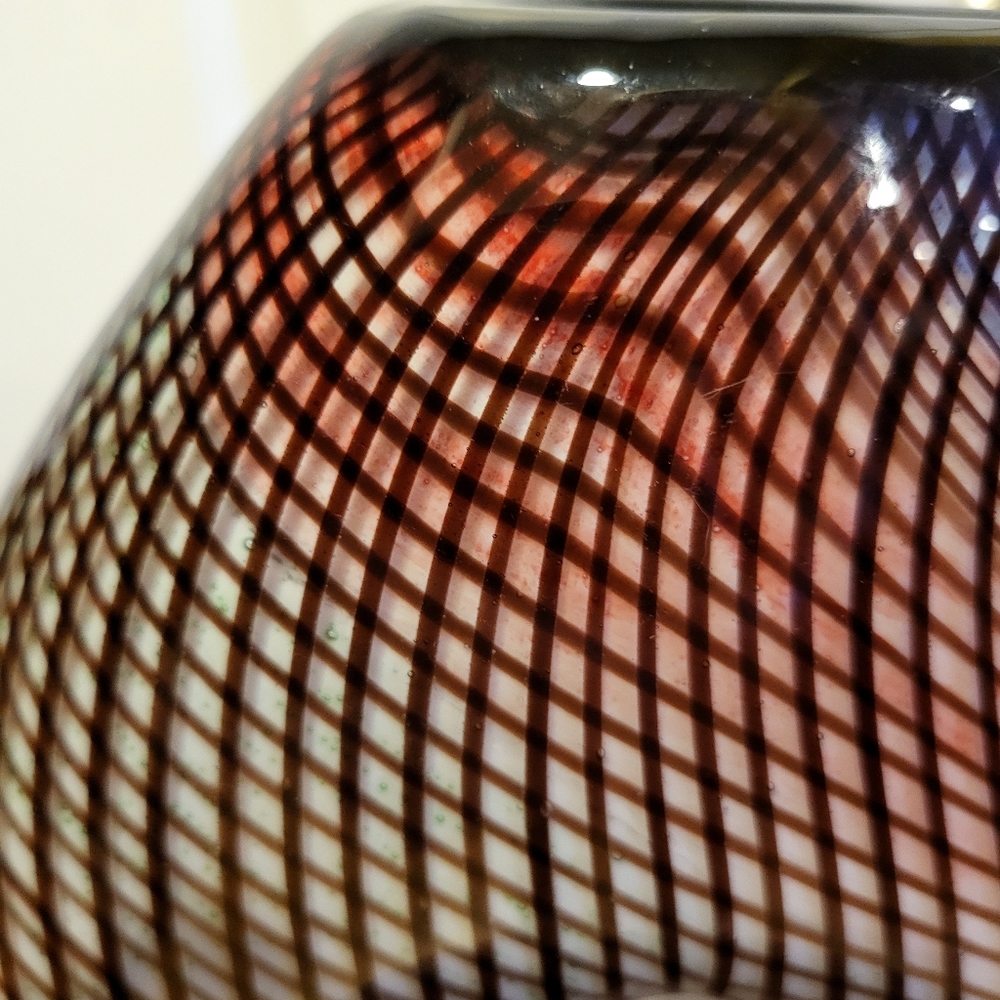 Mezza Filigrana Glass Vase by Arte Vetraria Muranese - Picture 8 of 11